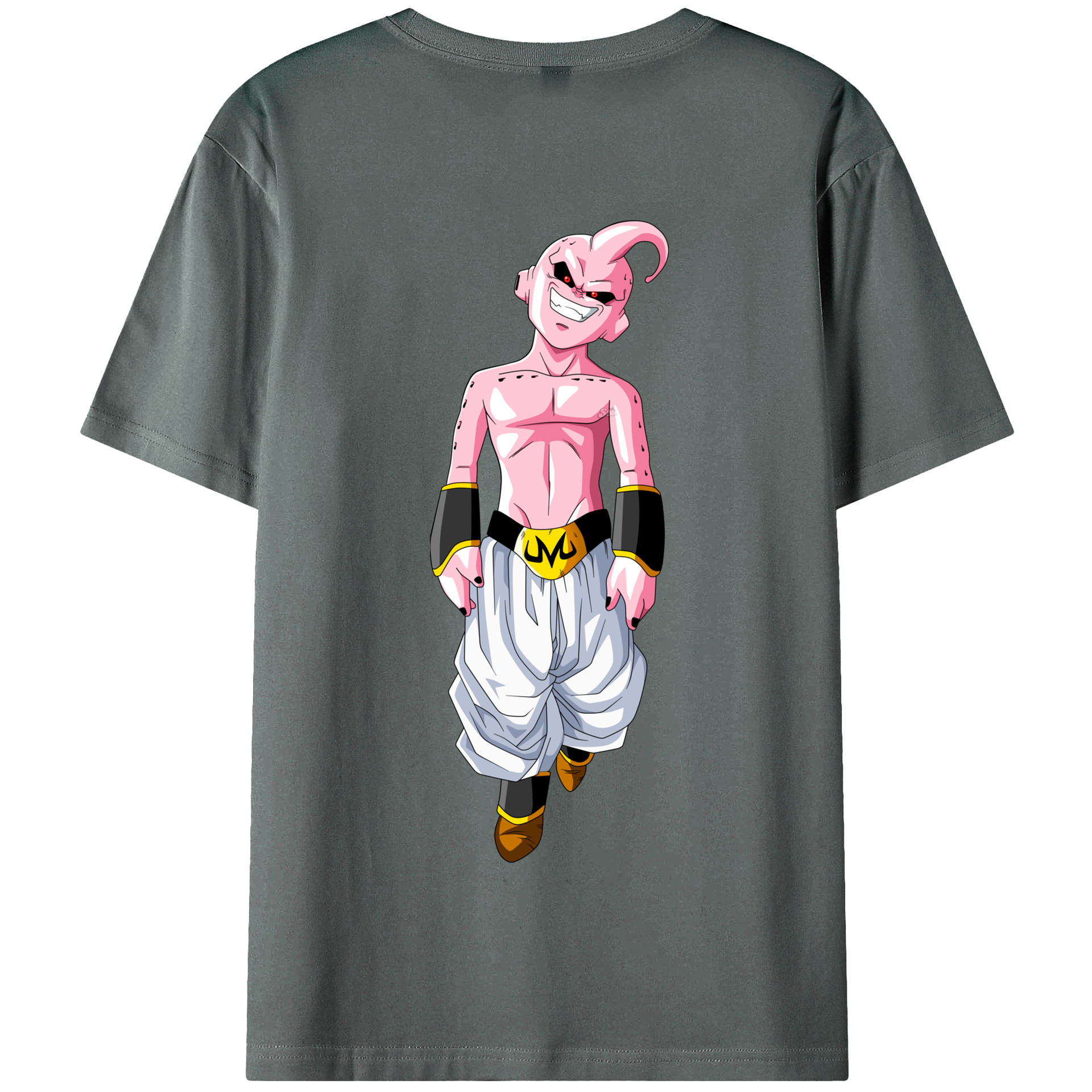 （画像用） ドラゴンボール 魔人ブウ DRAGON BALL Majin Buu 綿100％半袖Tシャツ（背面プリント）